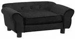vidaXL Hundesofa Schwarz 72x45x30 cm Pl&uuml;sch