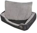vidaXL Hundebett mit gepolstertem Kissen Gr&ouml;&szlig;e XL Schwarz