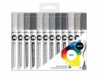 Aquarellstift Aqua Color Brush Grey-Set 1 1-2 mm sortiert VE=12 Farben