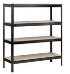 Stecksystem-Schwerlastregal XXL 4 Hb, 1800x1600x600, schw.-str.