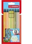 Fasermaler Pen 68 Kartonetui mit 10 Farben