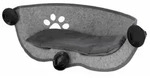 Kerbl Katzen-Sonnenliege f&uuml;r Fenster Filzino 70&times;26&times;26 cm Grau