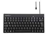 Perixx PERIBOARD-422 DE, Mini USB-C Tastatur kabelgebunden, schwarz Eingabe / Ausgabe