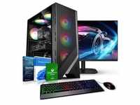 Kiebel PC Set mit 23.8 Zoll TFT Online Gamer AMD Ryzen 5 4600G, 16GB DDR4, AMD Radeon