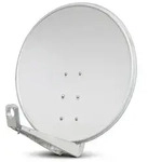 PremiumX DELUXE100 Satellitensch&uuml;ssel 100cm SAT Sch&uuml;ssel aus Aluminium in Hellgrau