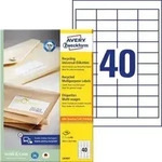 Universal-Etiketten RC A4 48,5x25,4mm 100 Bogen/4.000 Etiketten naturwei&szlig;