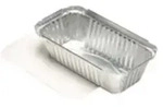 Papstar 14517, Aluminium, Silber, 0,7 l, 195 mm, 103 mm, 49 mm