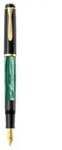 Pelikan Fuellhalter M200 Gruen-Marm. EF Etui - Gold; Schwarz; Farbig; Gr&uuml;n