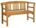 vidaXL Gartenbank 114 cm Massivholz Akazie