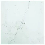 vidaXL Tischplatte Wei&szlig; 70x70 cm 6 mm Hartglas in Marmoroptik