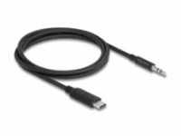 Delock Audio Stereo Kabel USB Type-C Stecker zu Klinkenstecker 3.5 mm 3 Pin 1 m...