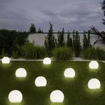 Kugelleuchte Solar 10 cm Solarleuchte Kugel Garten LED Gartendeko Solarkugel f&uuml;r