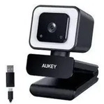 "AUKEY Stream Series with Ring Light Full HD Webcam 1/3"-CMOS Sensor"
