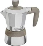 MyMoka Espressokocher Silber-Grau Fassungsverm&ouml;gen Tassen=2