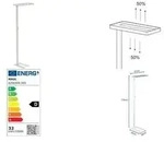 MAUL LED-Standleuchte MAULjaval, dimmbar, wei&szlig;