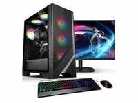 Kiebel PC Set mit 23.8 Zoll TFT Online Gamer AMD Ryzen 5 4600G, 8GB DDR4, AMD Vega