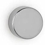MAUL Neodym-Scheibenmagnet, 20 mm, Haftkraft: 12 kg, silber