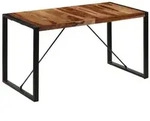 vidaXL Esstisch 140 x 70 x 75 cm Massivholz