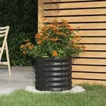 vidaXL Pflanzk&uuml;bel Pulverbeschichteter Stahl 40x40x36 cm Anthrazit