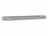 vidaXL Hochbeet Pulverbeschichteter Stahl 600x140x36 cm Silbern