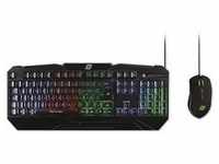 MediaRange Gaming-Set Tastatur 104 Tasten + Maus 6-Tasten Gaming