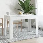 vidaXL Esstisch Wei&szlig; 120x60x76 cm Holzwerkstoff