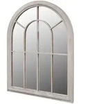 vidaXL Rustikaler Gartenspiegel Bogen 69&times;89 cm f&uuml;r Indoor und Outdoor
