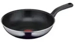 Tefal Resist Wokpfanne 28 cm, Rund, Wok-/Bratpfanne, Schwarz, Titan, 175 &deg;C,