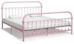 vidaXL Bettgestell Rosa Metall 180x200 cm