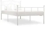 vidaXL Bettgestell Wei&szlig; Metall 100&times;200 cm