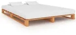 vidaXL Palettenbett Braun Massivholz Kiefer 180&times;200 cm