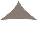 vidaXL Sonnensegel Oxford-Gewebe Dreieckig 3,5x3,5x4,9 m Taupe