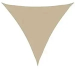 vidaXL Sonnensegel Oxford-Gewebe Dreieckig 3x3x3 m Beige