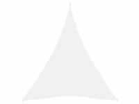 vidaXL Sonnensegel Oxford-Gewebe Dreieckig 3x4x4 m Weiß