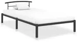vidaXL Bettgestell Schwarz Metall 90x200 cm