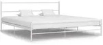 vidaXL Bettgestell Wei&szlig; Metall 200&times;200 cm