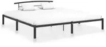 vidaXL Bettgestell Schwarz Metall 200x200 cm