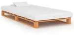 vidaXL Palettenbett Braun Massivholz Kiefer 100&times;200 cm
