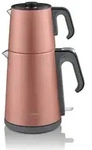 Arzum AR3080 Teebecher Teemaschine, Edelstahl, Wasserkocher 1,8l Rosa