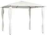 vidaXL Pavillon mit Pfostenabdeckungen 3x3x2,6 m Creme 160 g/m2