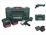 Metabo W 18 7-125 Akku Winkelschleifer 18 V 125 mm + 2x Akku 5,5 Ah + Ladeger&auml;t +
