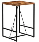 vidaXL Bartisch Altholz Massiv 70x70x106 cm