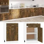 vidaXL Unterschrank mit Schublade Lyon R&auml;uchereiche 50x46x81,5 cm