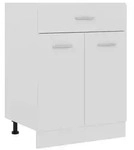 vidaXL Schubunterschrank Lyon Wei&szlig; 60x46x81,5 cm Holzwerkstoff