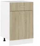 vidaXL Schubunterschrank Lyon Sonoma-Eiche 50x46x81,5 cm Holzwerkstoff