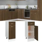 vidaXL Unterschrank mit Schublade Lyon Braun Eichen-Optik 30x46x81,5 cm