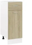 vidaXL Schubunterschrank Lyon Sonoma-Eiche 30x46x81,5 cm Holzwerkstoff