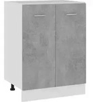 vidaXL Unterschrank Lyon Betongrau 60x46x81,5 cm Holzwerkstoff
