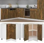 vidaXL K&uuml;chenschrank Lyon R&auml;uchereiche 75,5x75,5x81,5 cm Holzwerkstoff