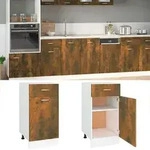 vidaXL Unterschrank mit Schublade Lyon R&auml;uchereiche 40x46x81,5 cm